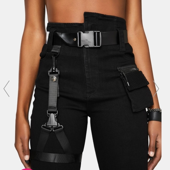 ISO*ISO!! Dolls Kill Punk Rave Buckle Utility Belt - Picture 2 of 3